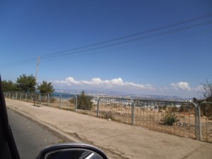 מבט מסוף כביש רופין בואכה רחוב גאולה נמל חיפה ורש הנקרה 